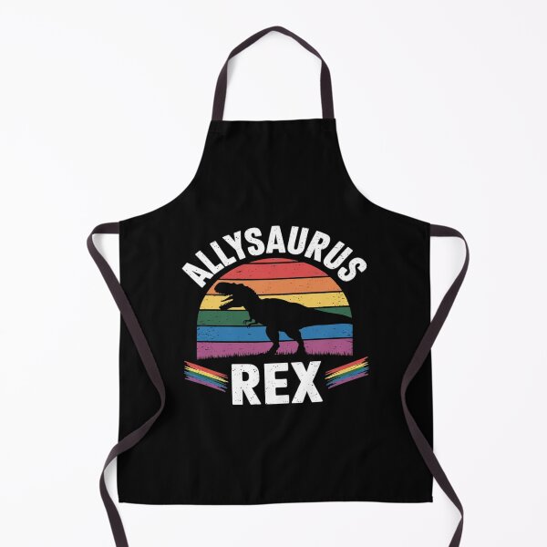 Item preview, Allysaurus Rex - Dinosaur Rainbow Flag LGBT Pride Ally  designed and sold by MarkLeedsArt.