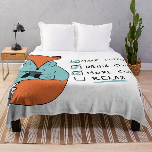 Item preview, Coffee First, Relax Later - Foxy To-Do List designed and sold by DesignFreakArt.