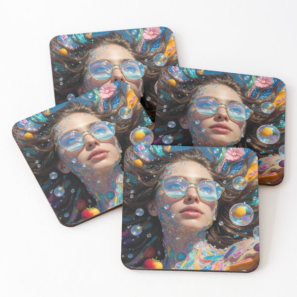 Item preview, Prismatic Fruit Bubble Dream Portrait designed and sold by Flowing Colurs.