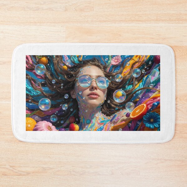 Item preview, Prismatic Fruit Bubble Dream Portrait designed and sold by Flowing Colurs.