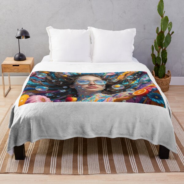 Item preview, Prismatic Fruit Bubble Dream Portrait designed and sold by Flowing Colurs.