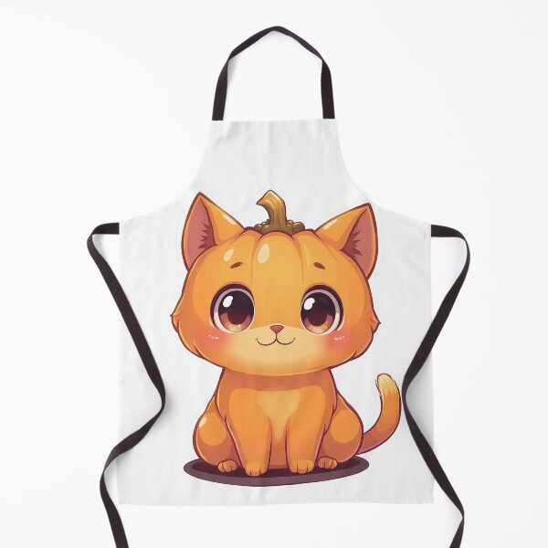 Item preview, Cute Pumpkin Cat – Cozy Spooky Fantasy Character designed and sold by santi-ia.