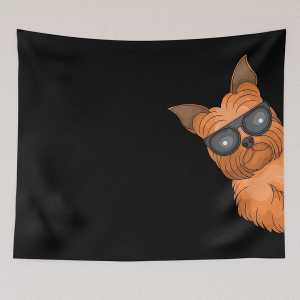 Aperçu de l'œuvre Amoureuse du Yorkshire Terrier, femme, chien mignon, Yorkshire Terrier créée et vendue par DSWShirts.