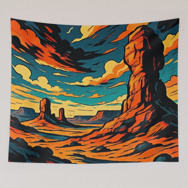Item preview, Chile landscape | Comics stylCartoone -  designed and sold by ComicsFactory.