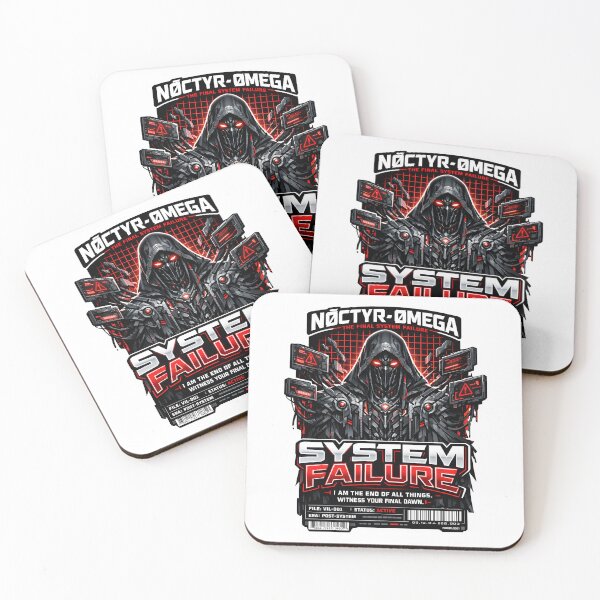 Item preview, Nøctyr-Omega Cyberpunk System Failure Mecha Art - Dark Futuristic Techwear Android Illustration - Gothic Cybernetic Villain Design - Sci-Fi Dystopian Robot Graphic - Void Core Aesthetic Mech Gear designed and sold by Vivaan Studio.