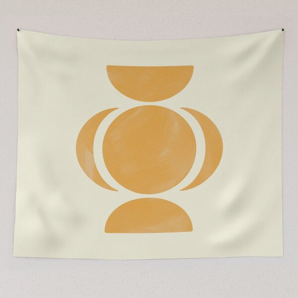 Item preview, Abstract Geometric Shapes in Warm Tones Minimal Contemporary Art designed and sold by NiceDigital.