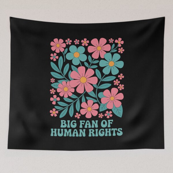 Item preview, Human Rights Floral Equality  Social Justice designed and sold by TikCore.