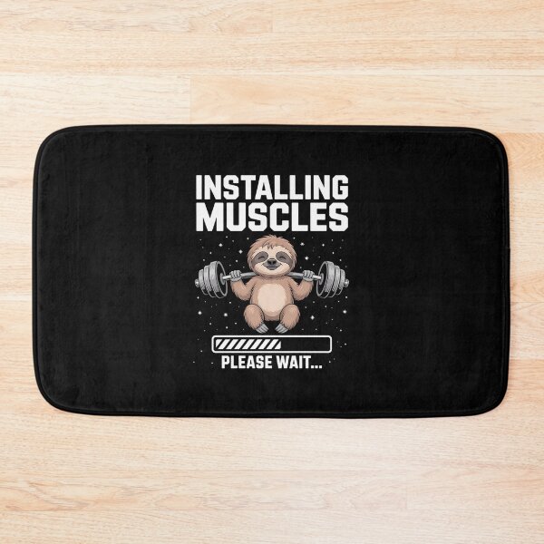 Item preview, Installing Muscles Please Wait Gym Exercise Sloth Lovers designed and sold by TikCore.