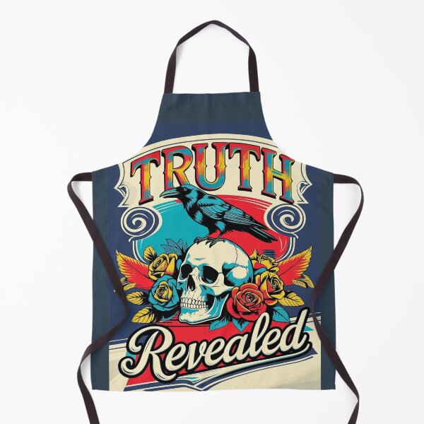 Item preview, Gothic Typography Truth Revealed: Vintage Skull Art with Crow designed and sold by RSDigitalPrintDesign.