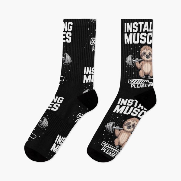 Item preview, Installing Muscles Please Wait Gym Exercise Sloth Lovers designed and sold by TikCore.
