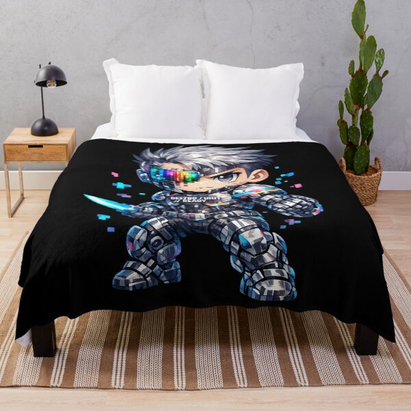 Item preview, Destroy Unit Ready – Cyber Chibi Assassin Neon Tech Design designed and sold by R3X .