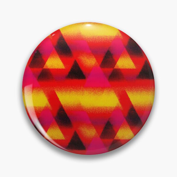 Item preview, Heatwave Triangle Stencil Neon Glow Pattern designed and sold by bubblegoth.