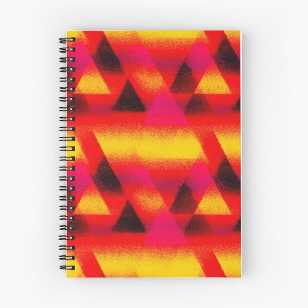 Item preview, Heatwave Triangle Stencil Neon Glow Pattern designed and sold by bubblegoth.