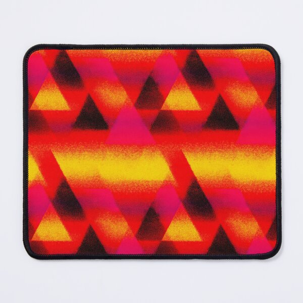 Item preview, Heatwave Triangle Stencil Neon Glow Pattern designed and sold by bubblegoth.