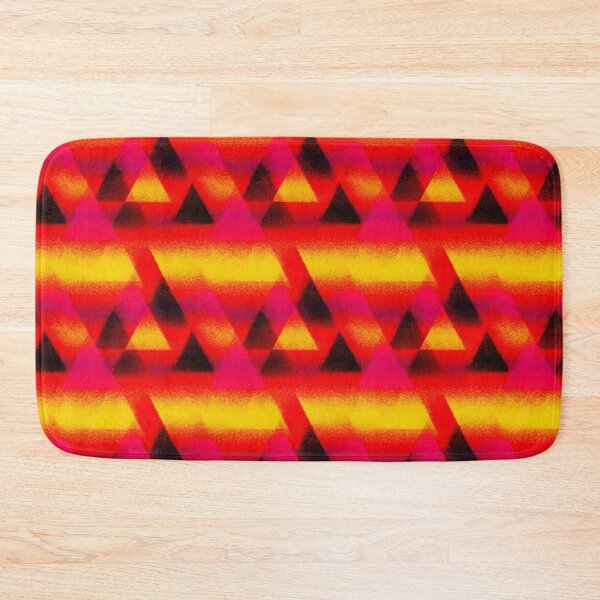 Item preview, Heatwave Triangle Stencil Neon Glow Pattern designed and sold by bubblegoth.