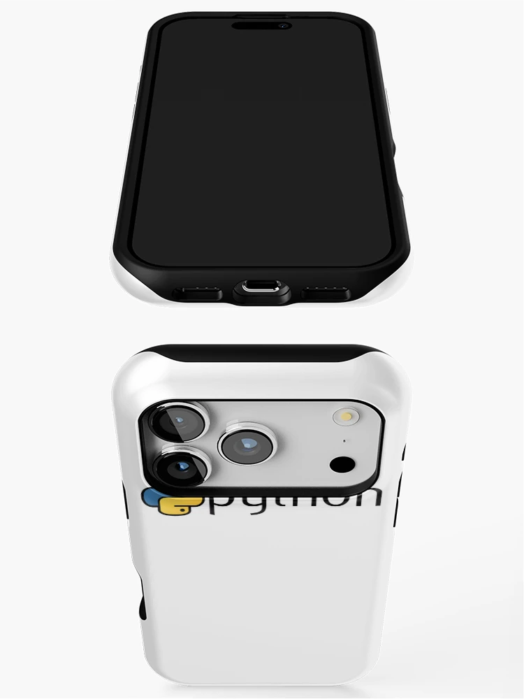Thumbnail 3 of 4, iPhone Case, Nerdy Python Logo Computer Programmer designed and sold by MathWare MathClips.