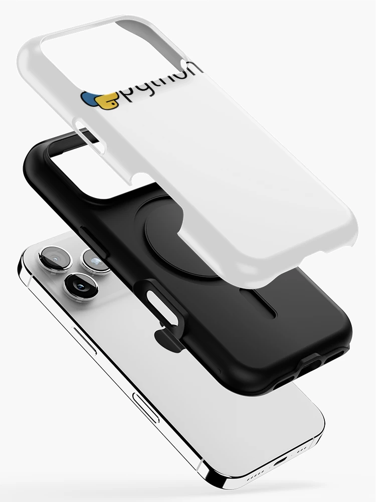 Thumbnail 2 of 4, iPhone Case, Nerdy Python Logo Computer Programmer designed and sold by MathWare MathClips.