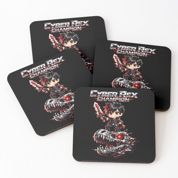 Item preview, Cyber Rex Champion – Chibi Cyberpunk Warrior Dino Mech Design designed and sold by R3X .