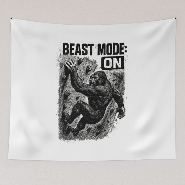 Item preview, Beast Mode Gorilla – Bouldering & Climbing Shirt designed and sold by Pineapple-Tree.