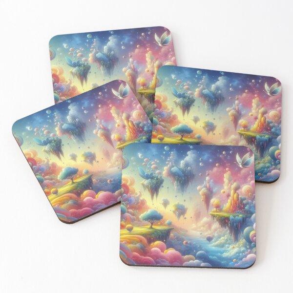 Item preview, Floating Islands in a Surreal Dreamscape with Cosmic Nature Flow designed and sold by FotoworldEdel.