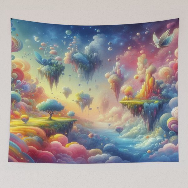 Item preview, Floating Islands in a Surreal Dreamscape with Cosmic Nature Flow designed and sold by FotoworldEdel.