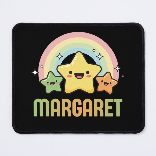 Item preview, Margaret - Kawaii Rainbow and Stars Personalized Name Design designed and sold by OmikronStore.