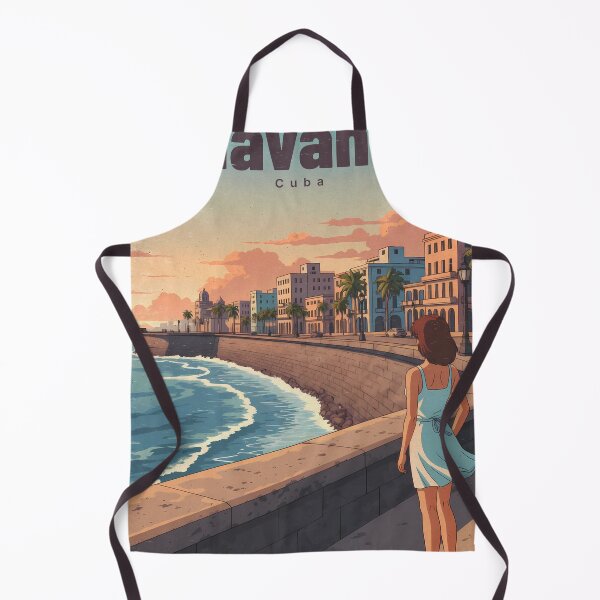 Item preview, Pastel Girl Gazing at Havana Malecon designed and sold by JacksoonLester.
