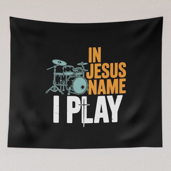 Item preview, Jesus Faith Drums Drumming Music Christian Drummer designed and sold by TikCore.