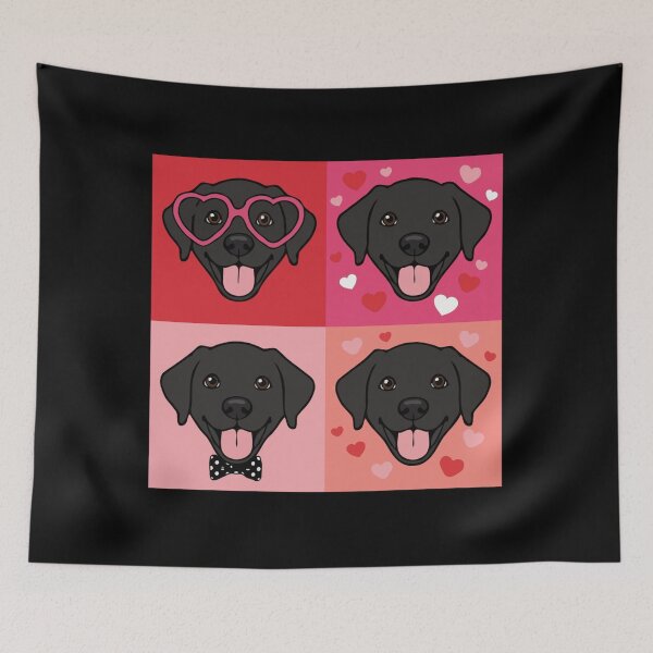 Item preview, Pop Art Valentine Labrador Retriever – Colorful Dog Lover designed and sold by The Real Life Symphony.
