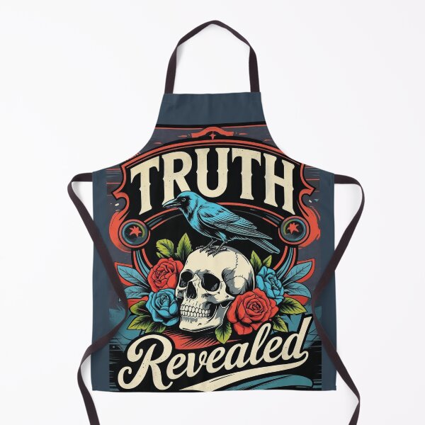 Item preview, Gothic Typography Truth Revealed: Vintage Skull Art with Crow designed and sold by RSDigitalPrintDesign.