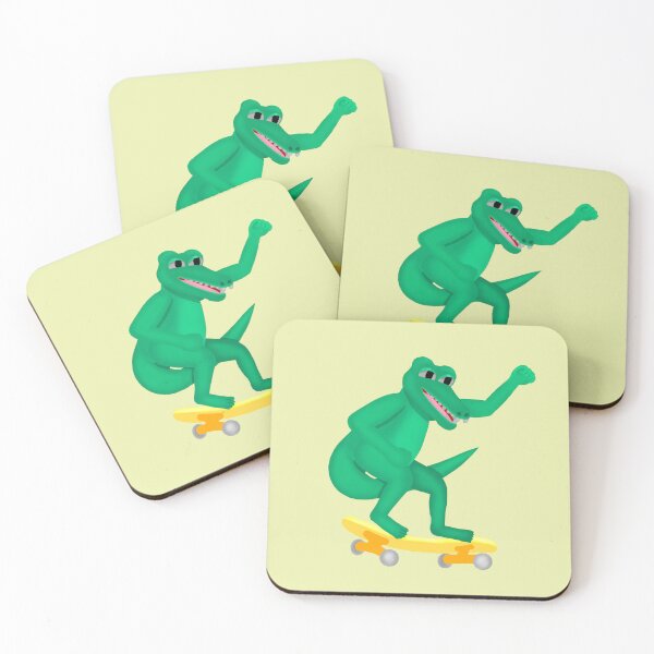 Item preview, Danvant- Alligator with yellow skateboard designed and sold by Daniel Vasco.