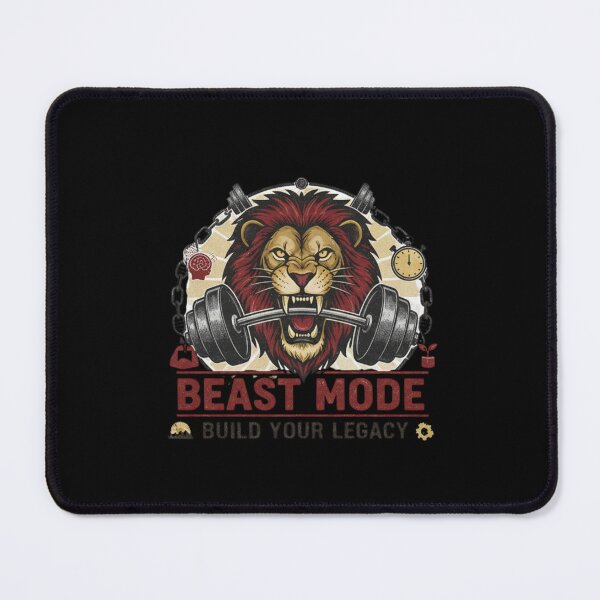 Item preview, Beast Mode Lion Gym - Build Your Legacy Fitness Motivation  designed and sold by SAMNagy.