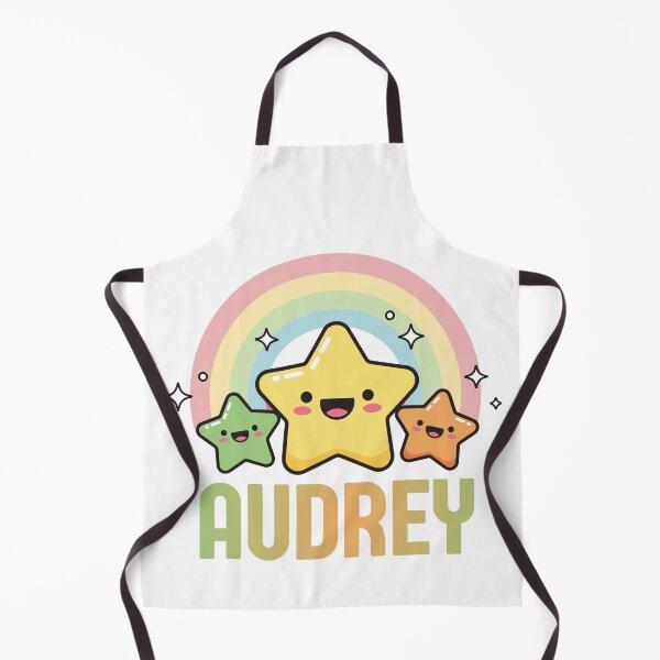 Item preview, Audrey - Kawaii Rainbow and Stars Personalized Name Design designed and sold by OmikronStore.