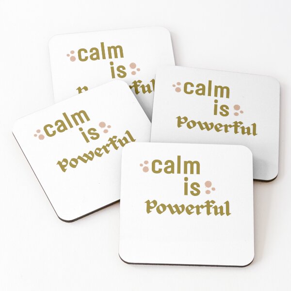 Item preview, Calm Is Powerful – Minimal Quote Design for Introverts, Inner Strength and Soft Aesthetic Living designed and sold by YasirHamidDesigns .
