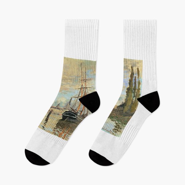 Item preview, The Seine at Rouen – Claude Monet | River, Light, and Urban Atmosphere designed and sold by Art Outlaws.