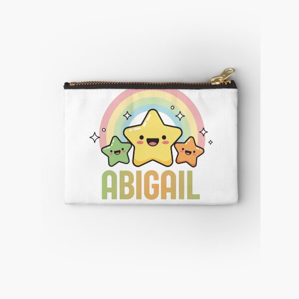 Item preview, Abigail - Kawaii Rainbow and Stars Personalized Name Design designed and sold by OmikronStore.