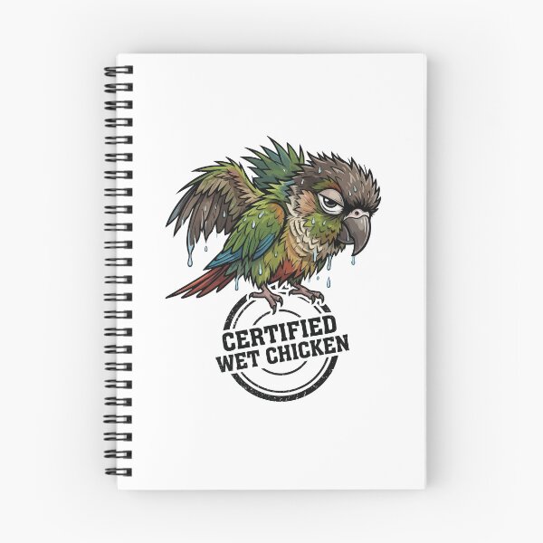 Item preview, Certified Wet Chicken - Funny Green Cheek Conure designed and sold by Petzzz.