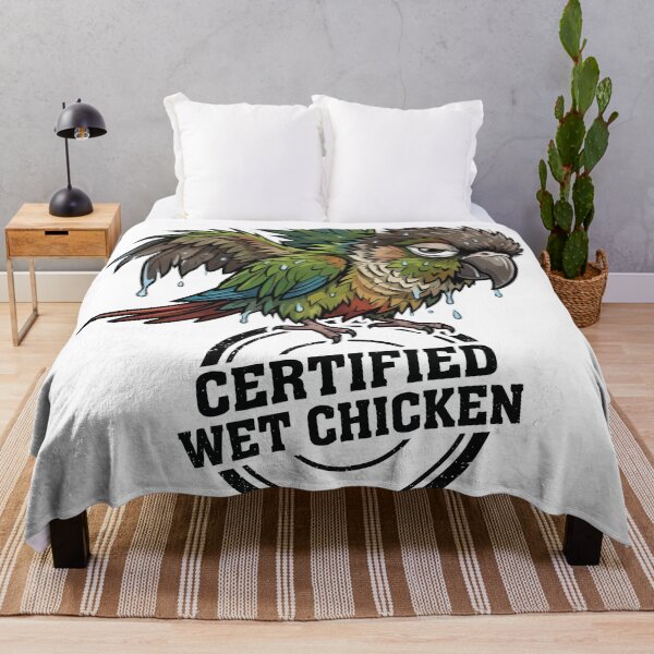 Item preview, Certified Wet Chicken - Funny Green Cheek Conure designed and sold by Petzzz.