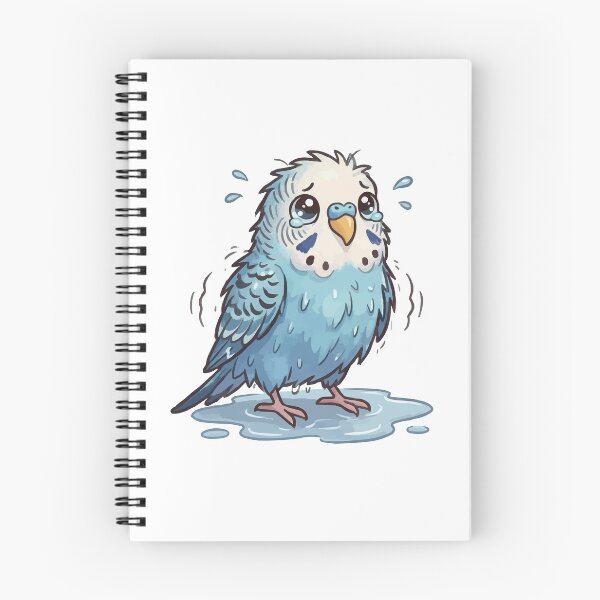 Item preview, Mistakes Were Made - Regretful Wet Budgie designed and sold by Petzzz.