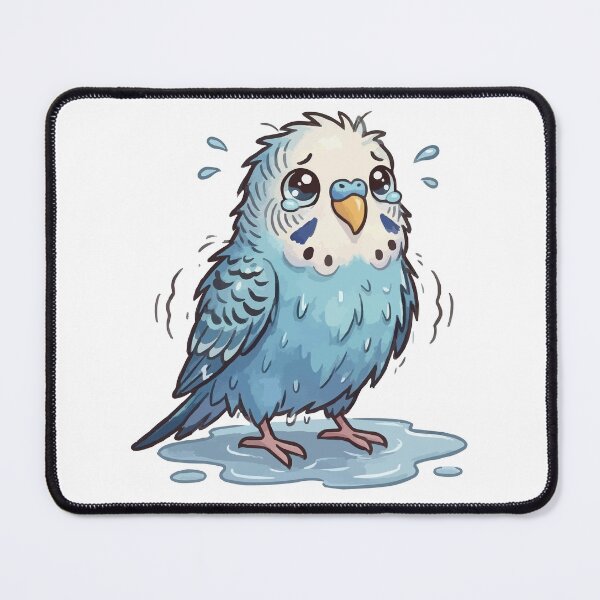 Item preview, Mistakes Were Made - Regretful Wet Budgie designed and sold by Petzzz.