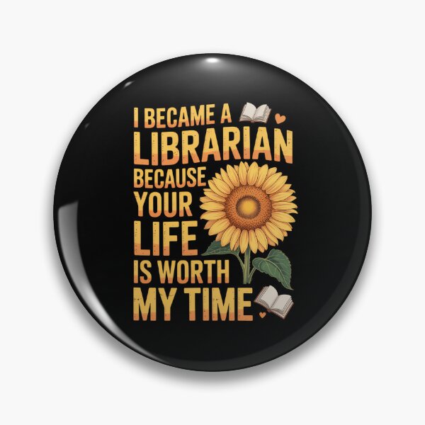 Item preview, Librarian Flower Inspirational Library Worker designed and sold by TikCore.
