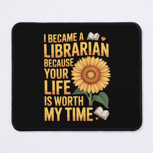 Item preview, Librarian Flower Inspirational Library Worker designed and sold by TikCore.
