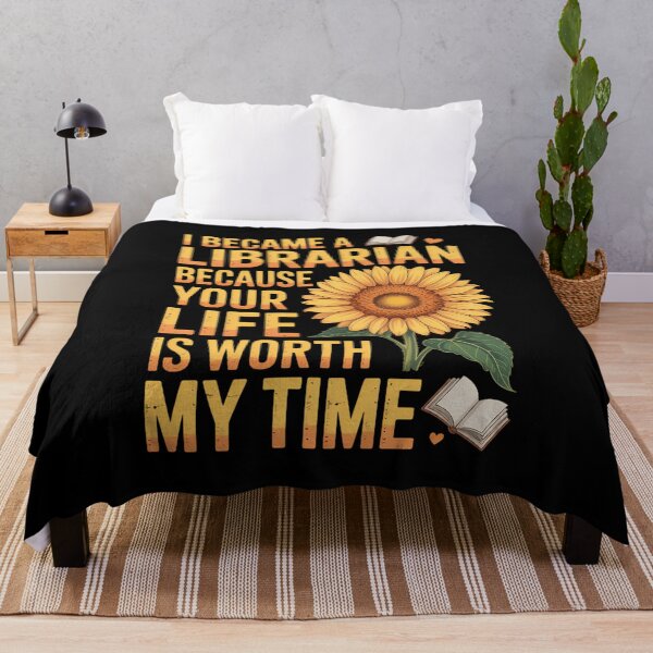 Item preview, Librarian Flower Inspirational Library Worker designed and sold by TikCore.