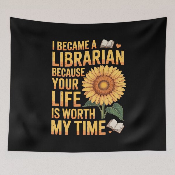 Item preview, Librarian Flower Inspirational Library Worker designed and sold by TikCore.