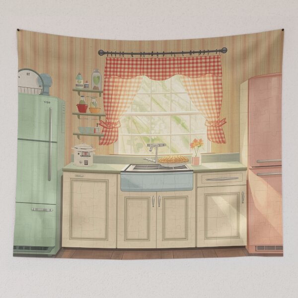 Item preview, 1950s Retro Kitchen Nostalgic Dementia Alzheimer's Therapeutic Senior Puzzle designed and sold by Esterlane.