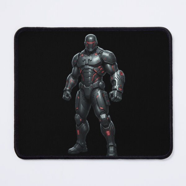 Item preview, Cyber Sentinel: Futuristic Male Superhero Neon Art designed and sold by SAMNagy.