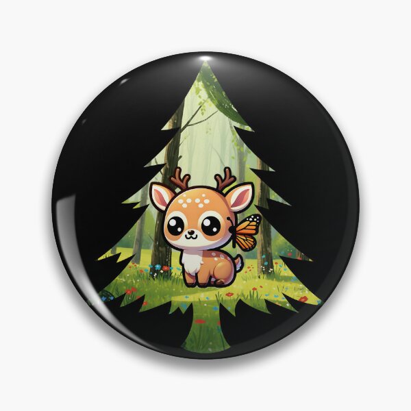 Item preview, Deer in the Morning Forest designed and sold by One-Hand-Made.