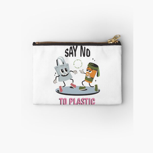 Item preview, Say No To Plastic Eco Quote designed and sold by Retr0Tshirts.