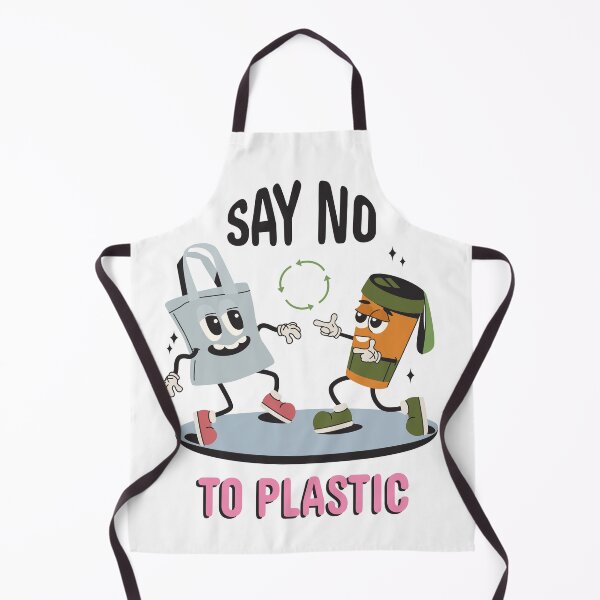 Item preview, Say No To Plastic Eco Quote designed and sold by Retr0Tshirts.