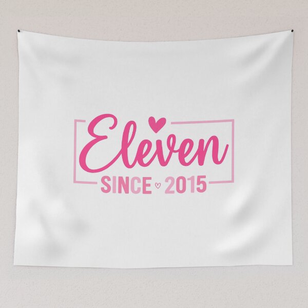 Item preview, Hello Eleven Birthday Girl Since 2015 Heart Cute Girl Birthday Party Outfit designed and sold by UniTeeCo.